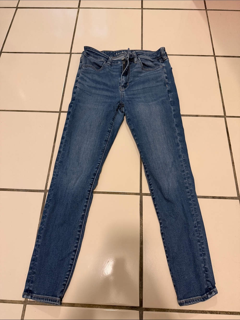 American Eagle Outfitters Dark Blue Women's Skinny Jeans